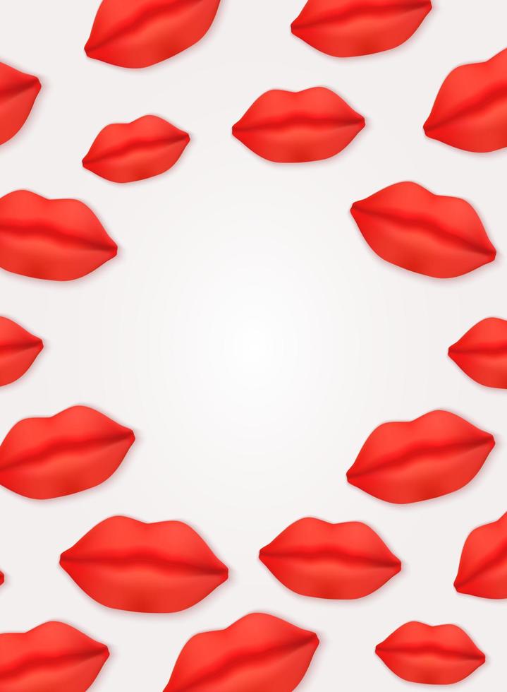 Happy Valentine's Day Card. Vector Illustration
