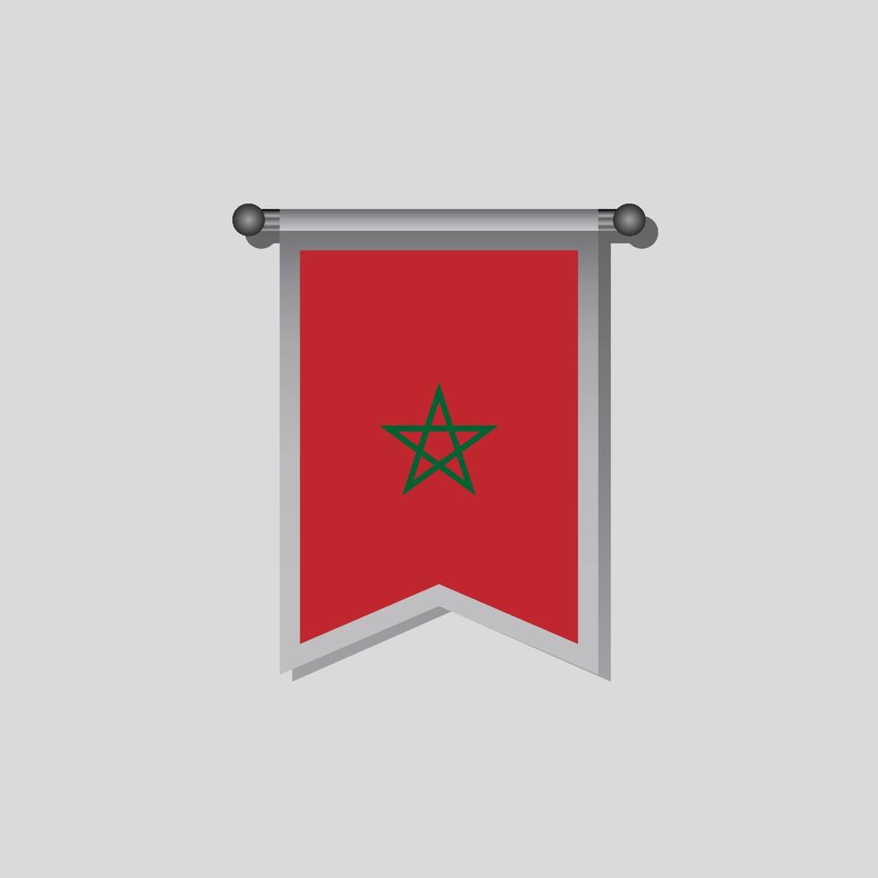 Illustration of Morocco flag Template vector