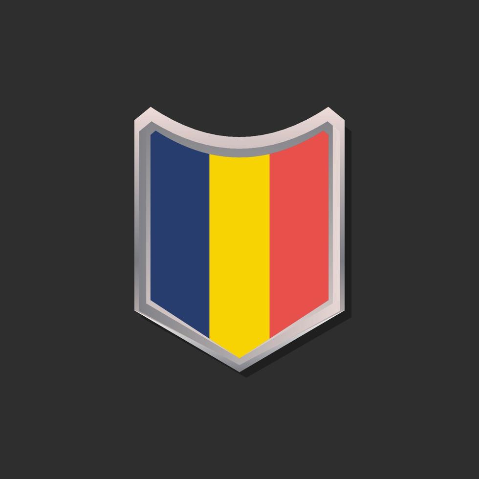 Illustration of Romania flag Template vector