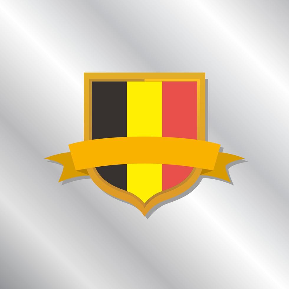 Illustration of Belgium flag Template vector