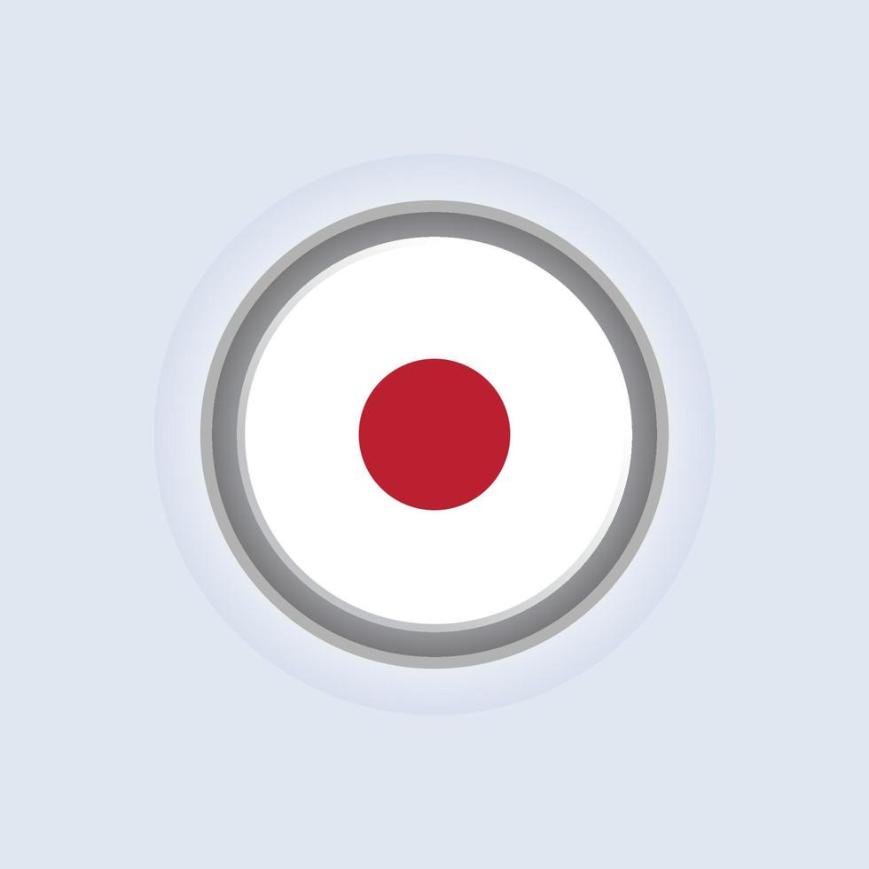 Illustration of Japan flag Template vector