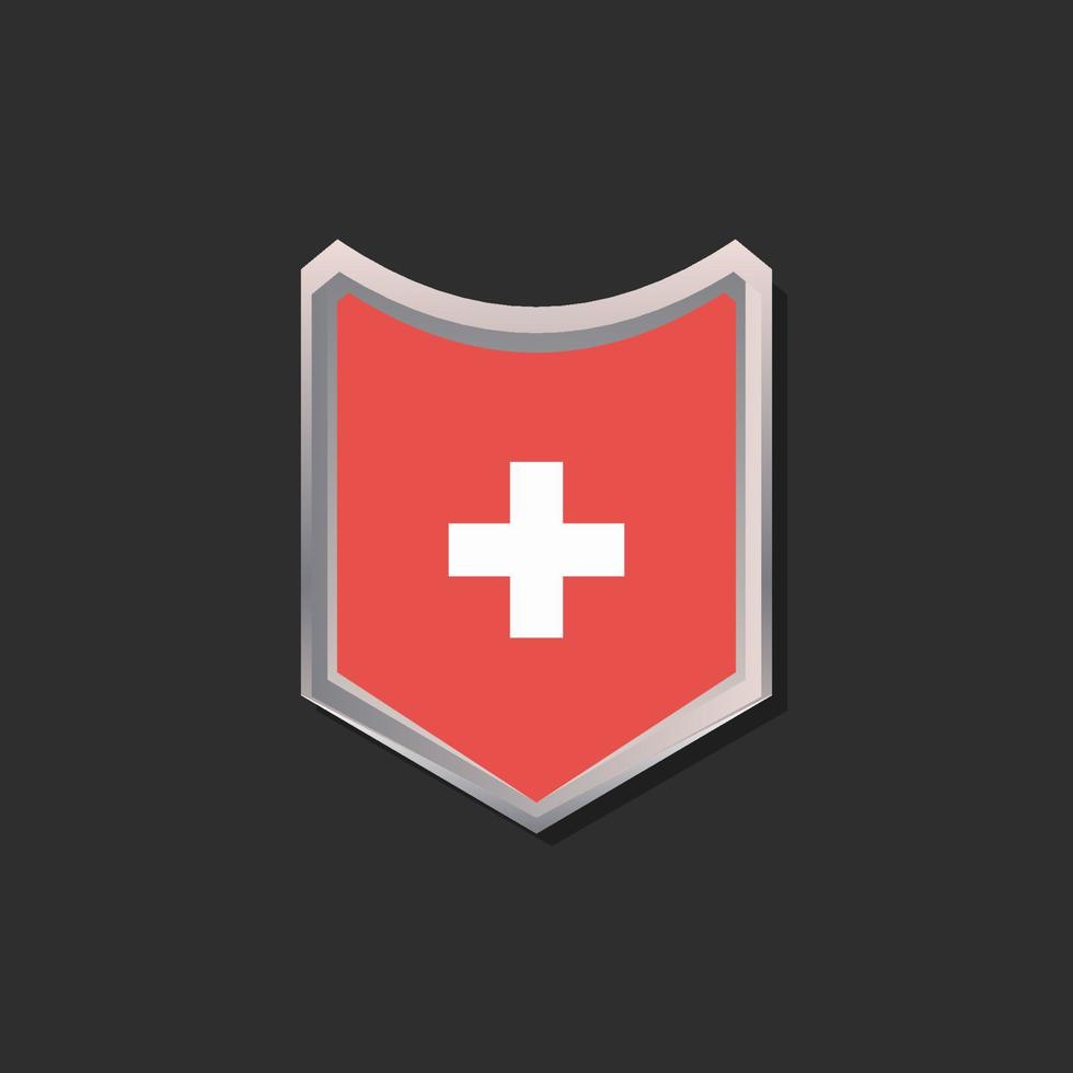 Illustration of Switzerland flag Template vector