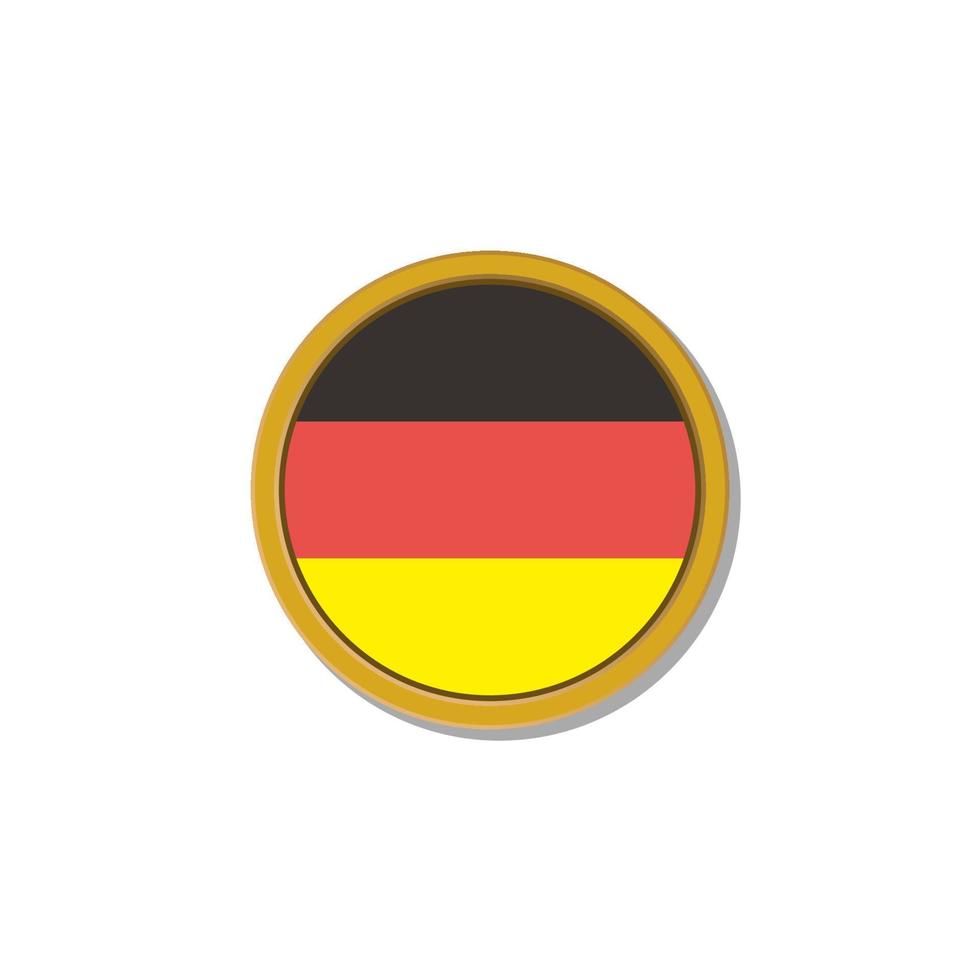 ilustración de la plantilla de la bandera de alemania vector