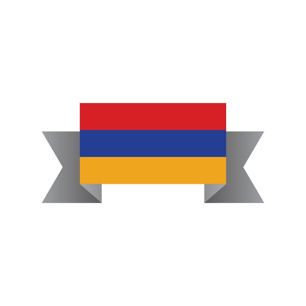 ilustración de la plantilla de la bandera de armenia vector