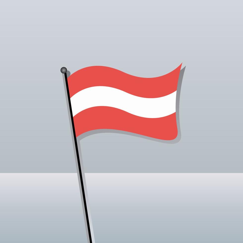 ilustración de la plantilla de la bandera de austria vector