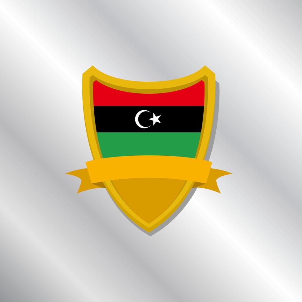 Illustration of Libya flag Template vector