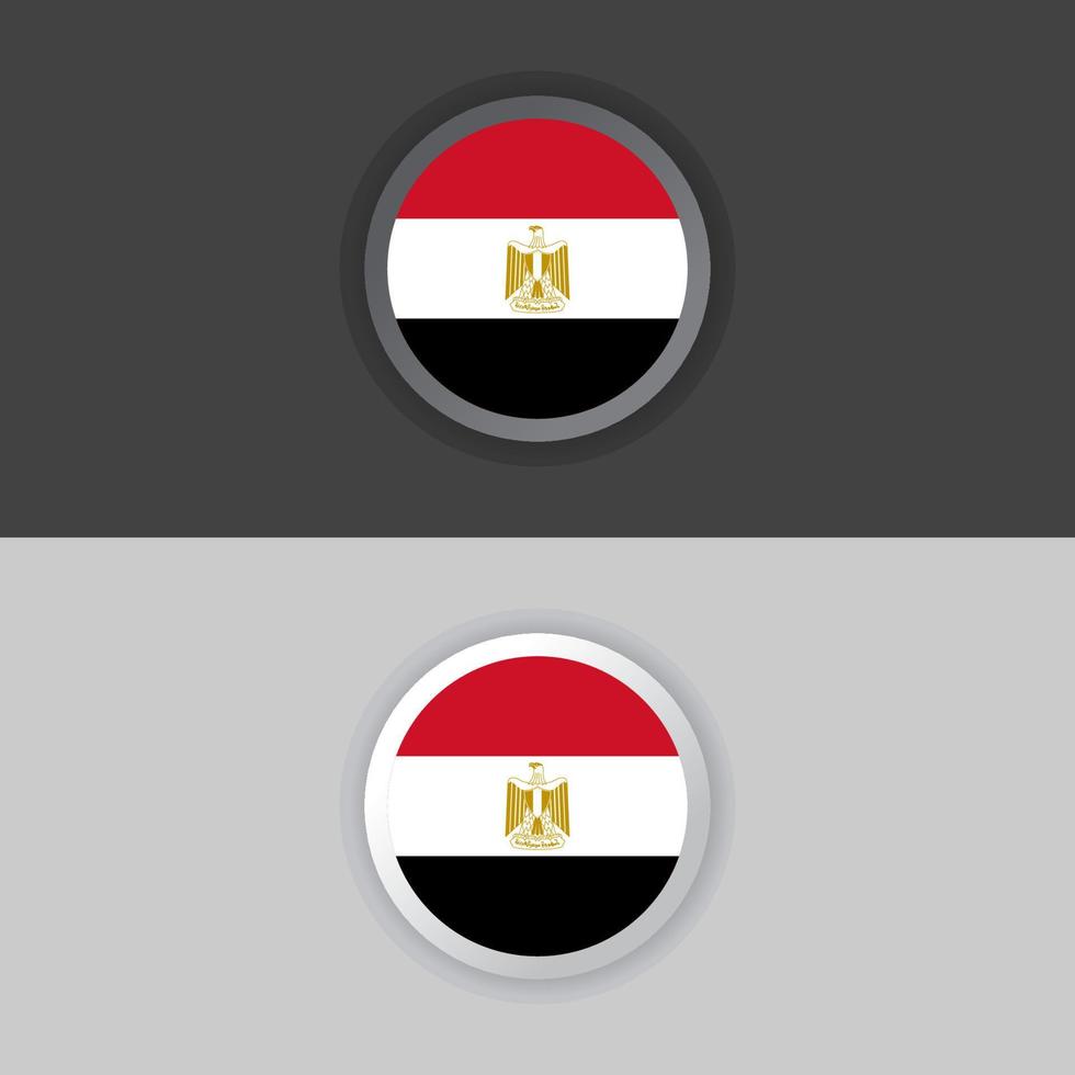 ilustración de la plantilla de la bandera de egipto vector