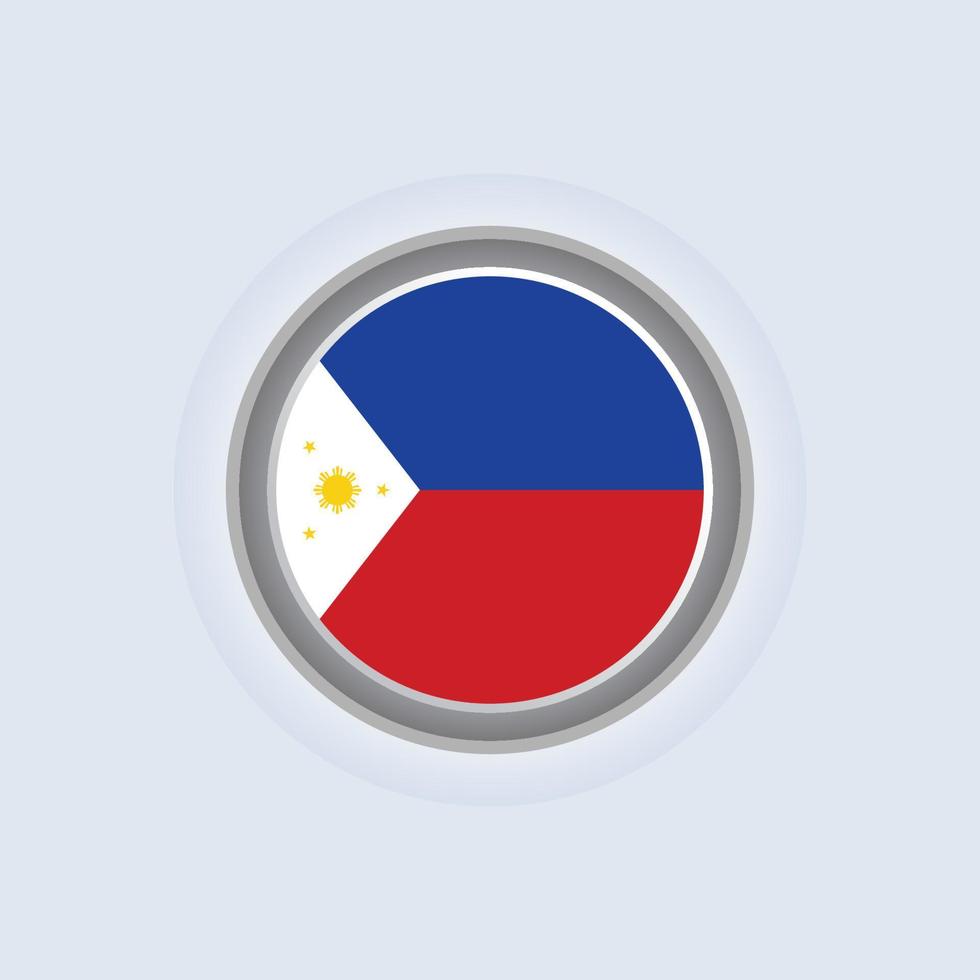 ilustración de la plantilla de la bandera de filipinas vector