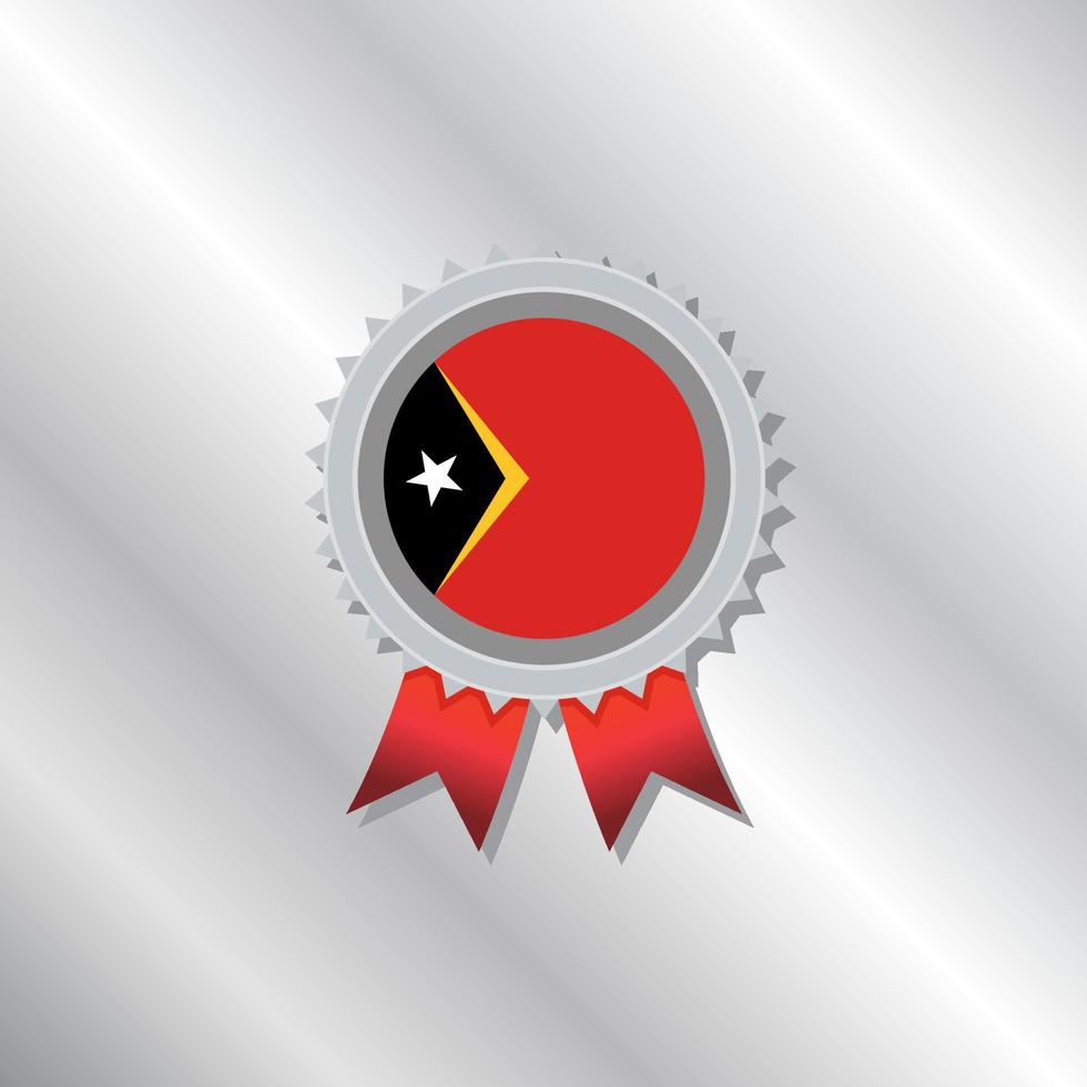 Illustration of Timor Leste flag Template vector