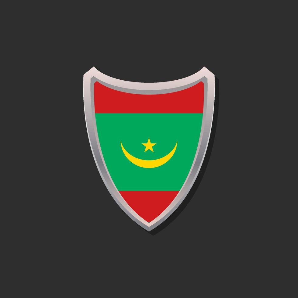 Illustration of Mauritania flag Template vector
