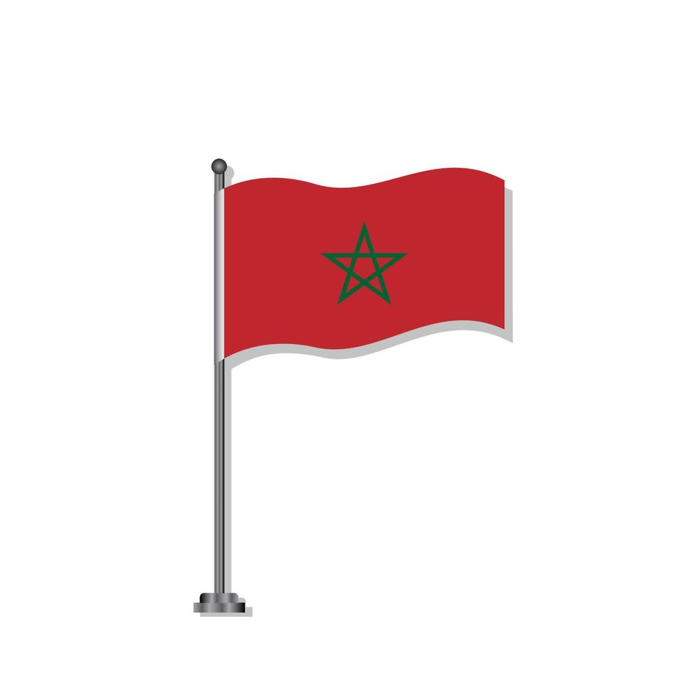 Illustration of Morocco flag Template vector