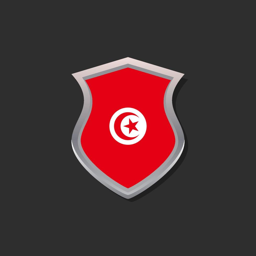 Illustration of Tunisia flag Template vector