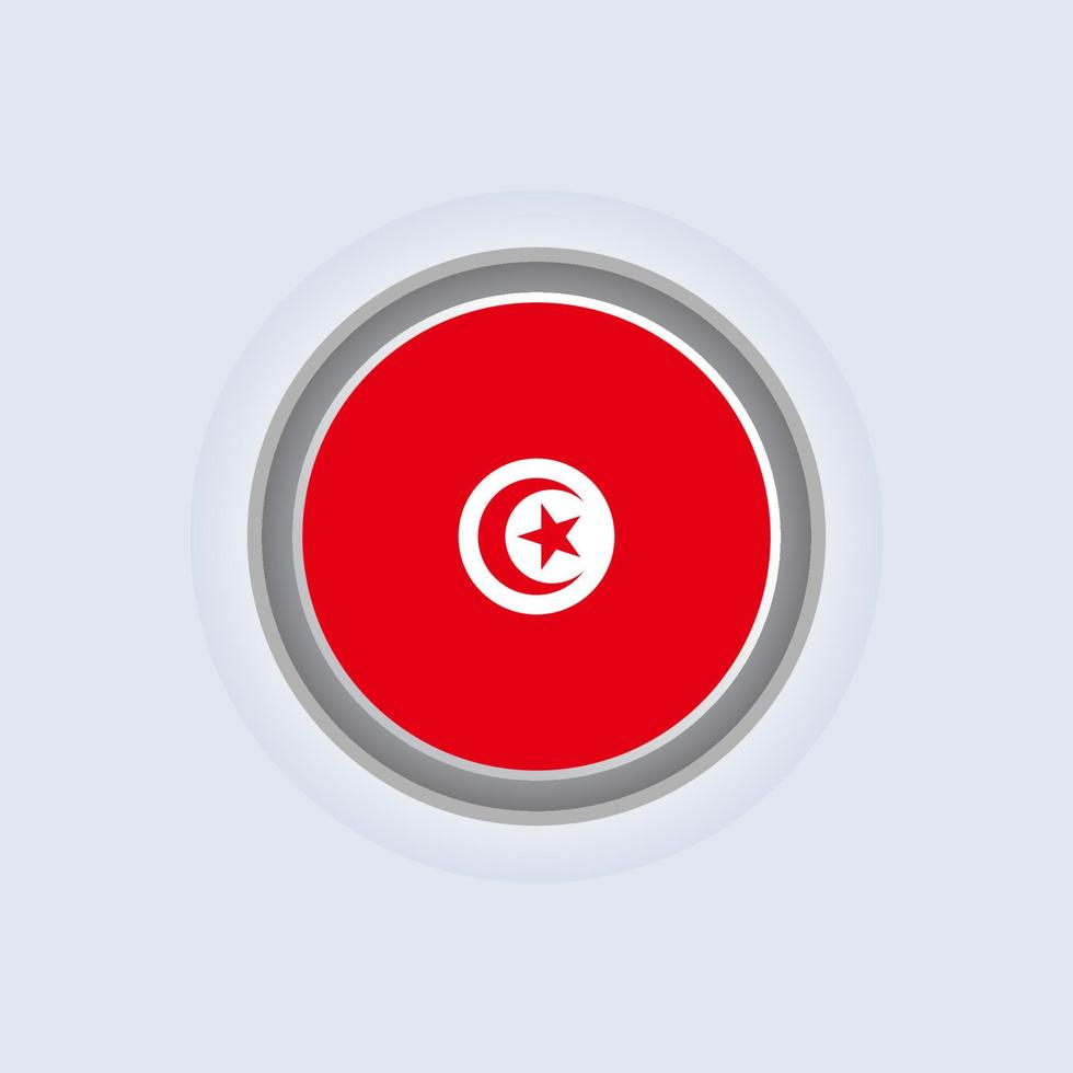 Illustration of Tunisia flag Template vector