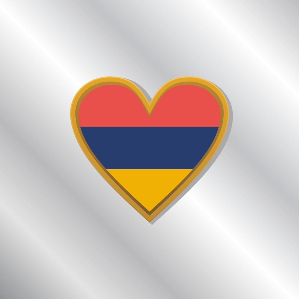 Illustration of Armenia flag Template vector