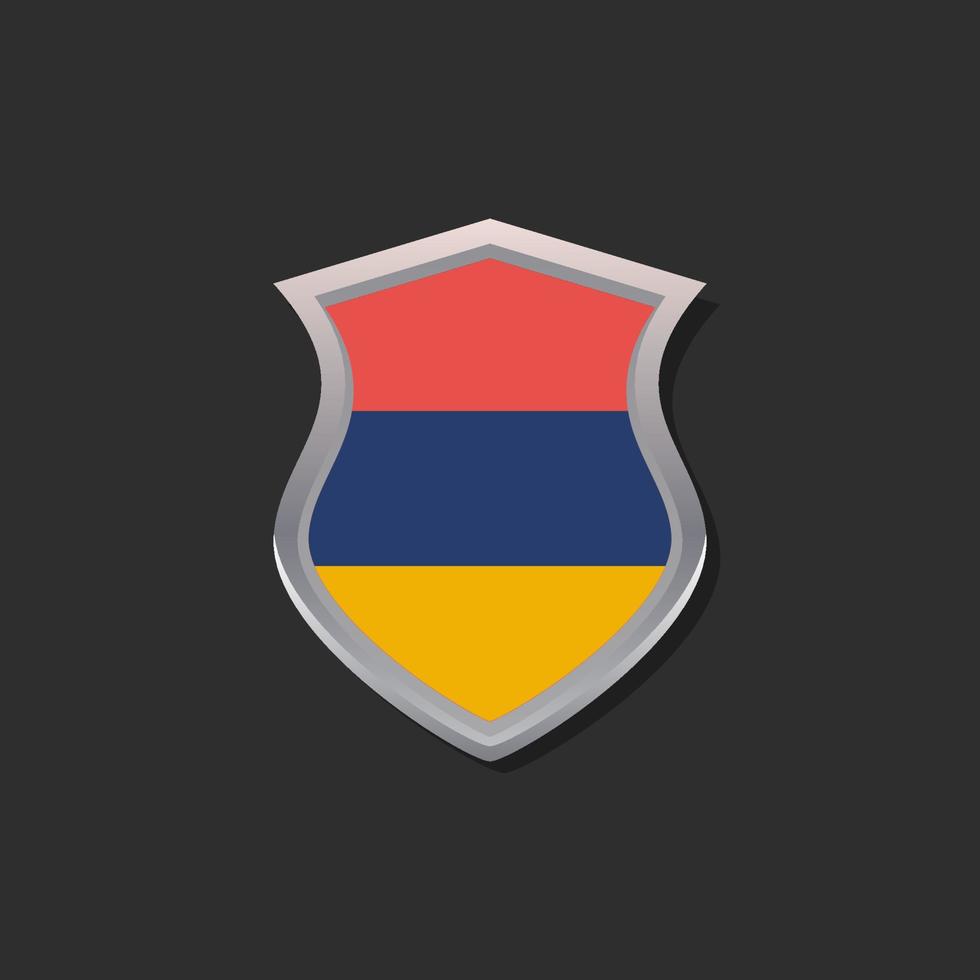 Illustration of Armenia flag Template vector
