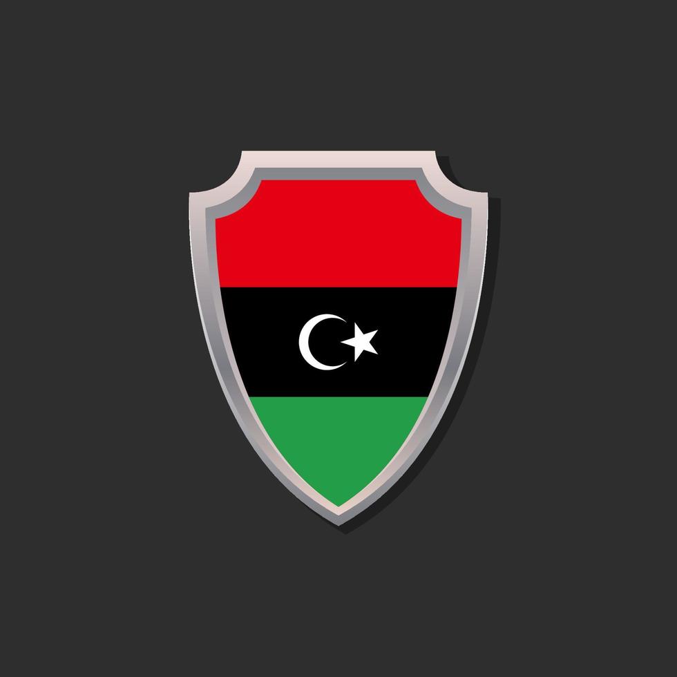 Illustration of Libya flag Template vector