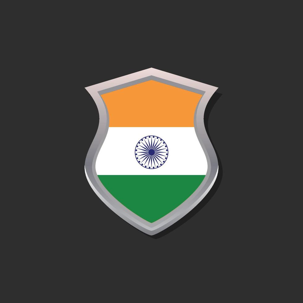 Illustration of India flag Template vector