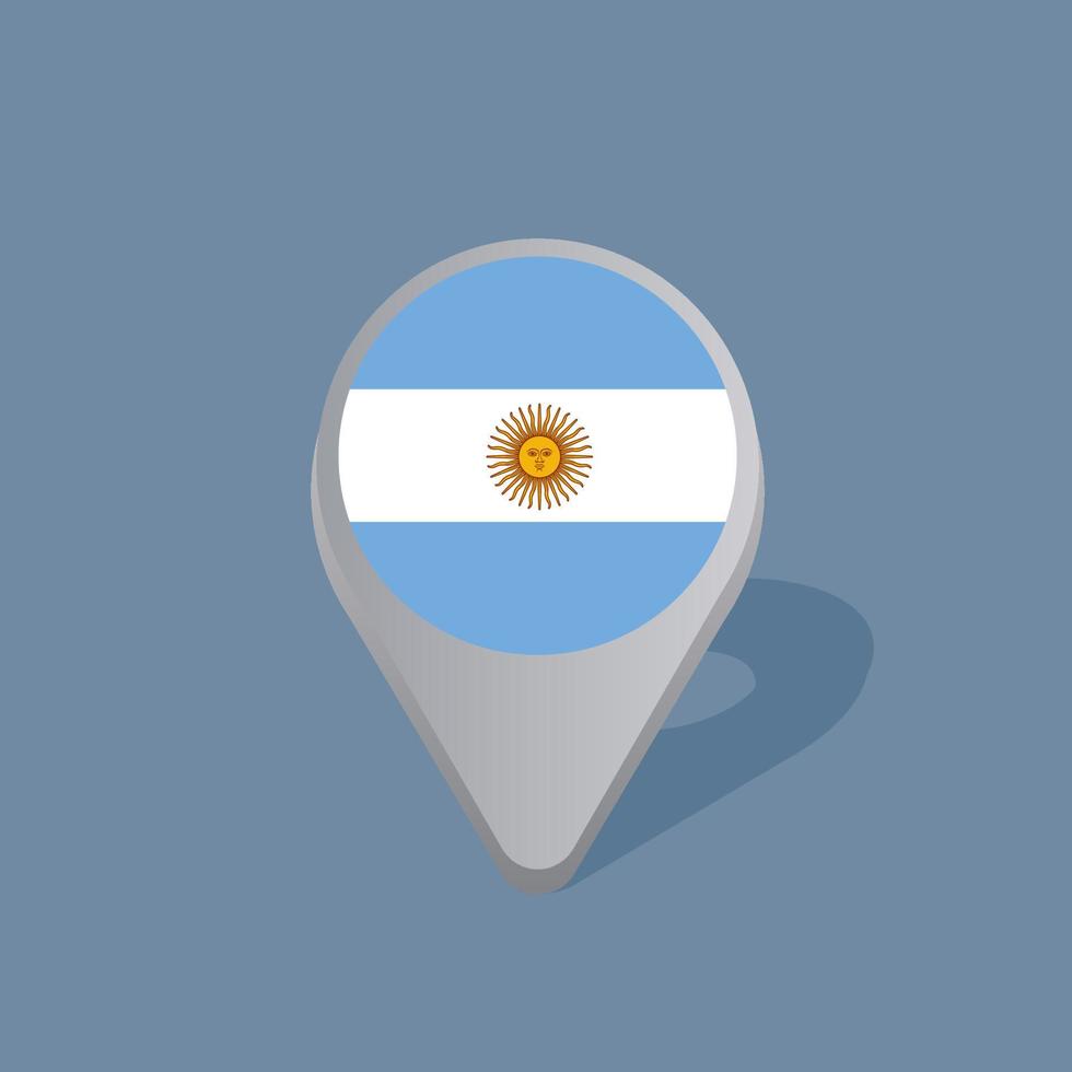 Illustration of Argentina flag Template vector
