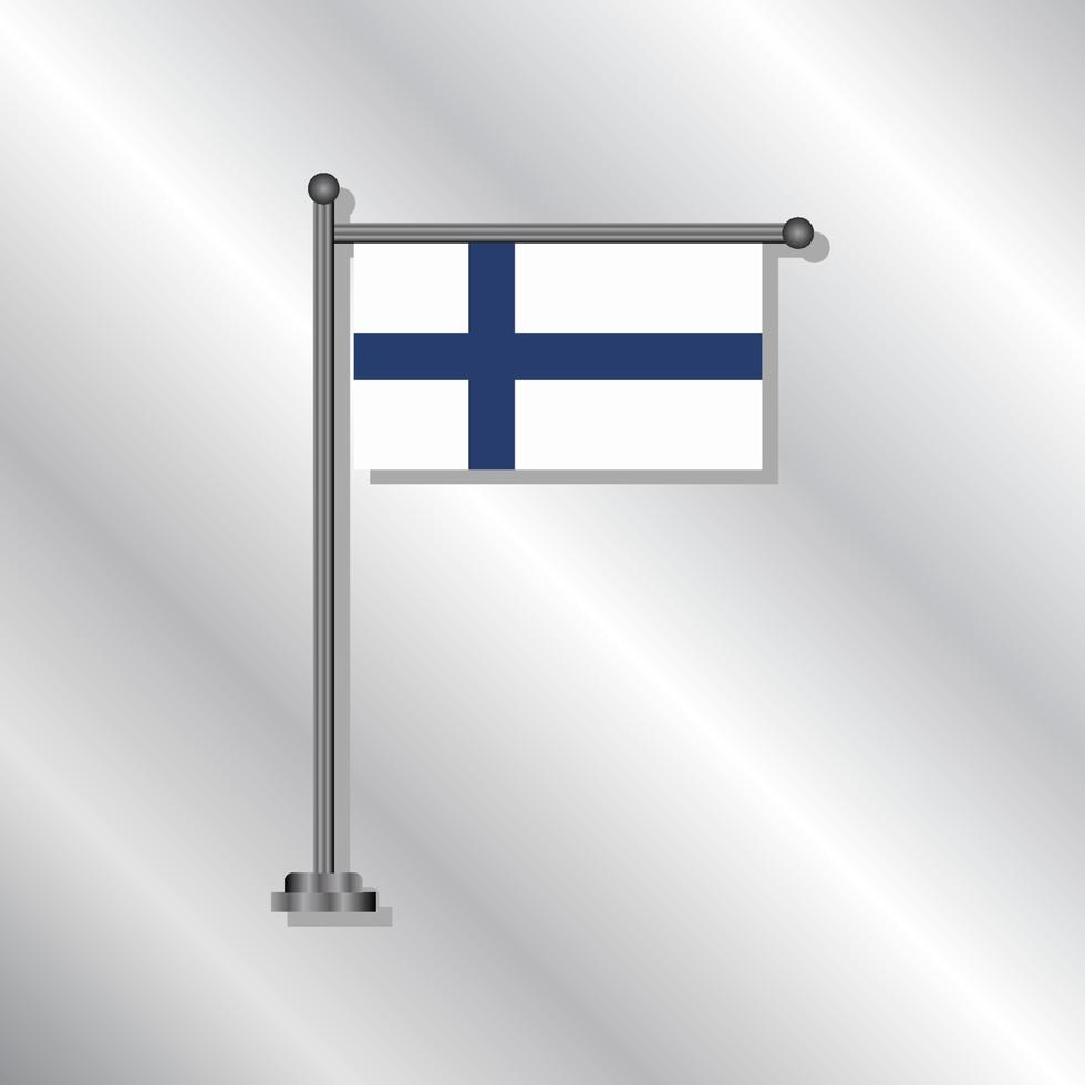 ilustración de la plantilla de la bandera de finlandia vector