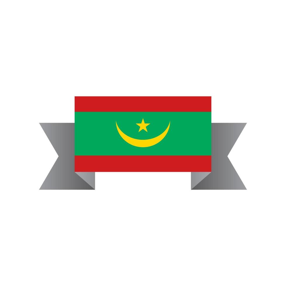 Illustration of Mauritania flag Template vector
