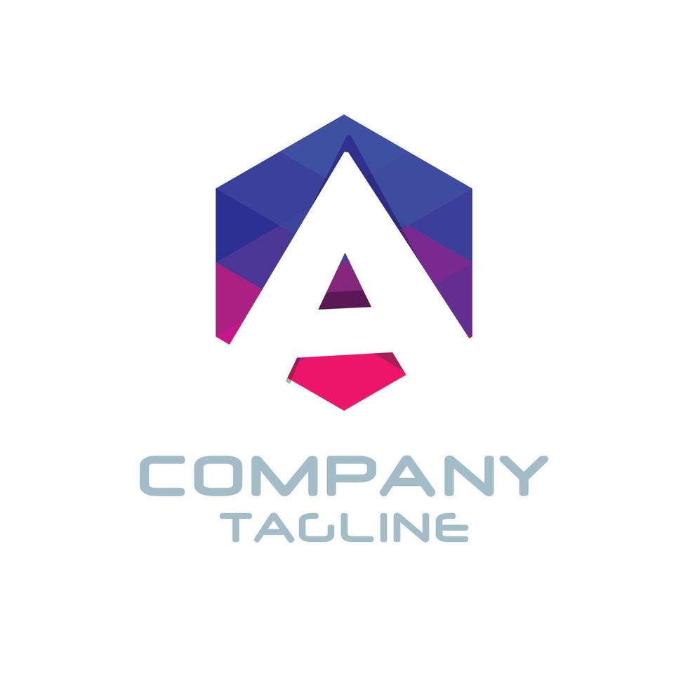 Alphabetic logo design with elegent design and typography vector