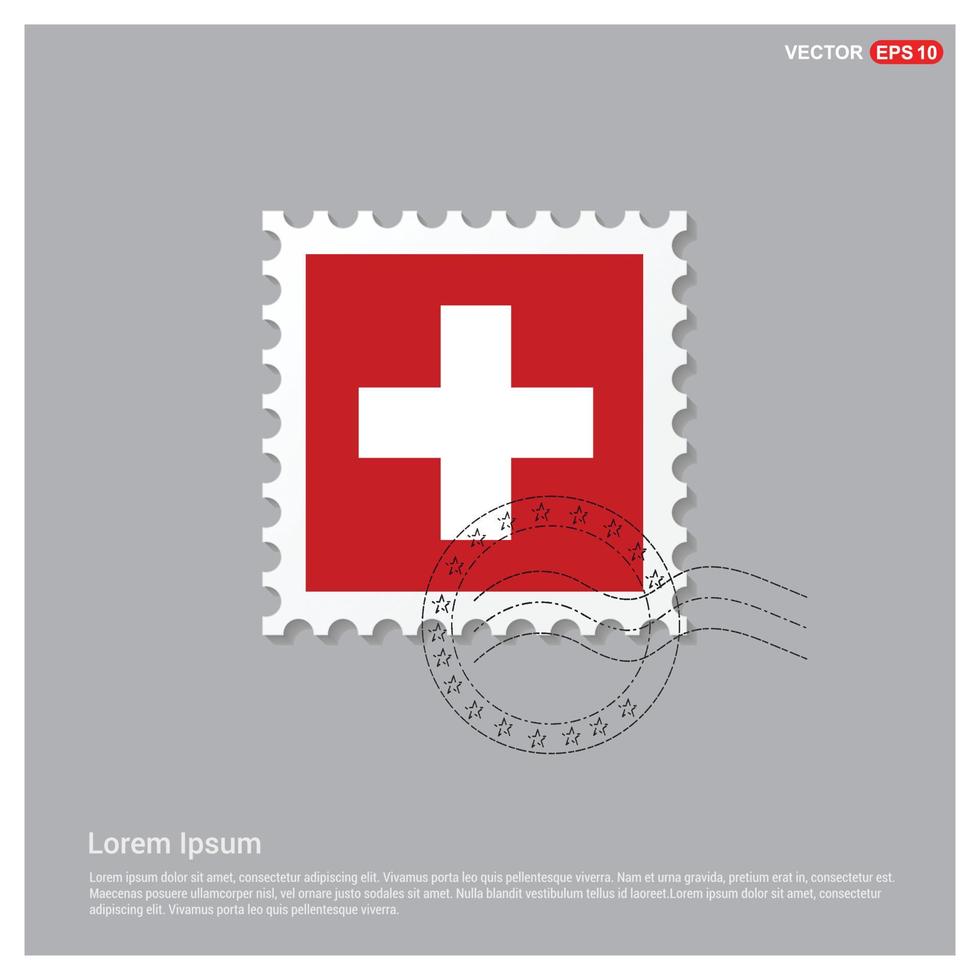 Switzerland flag design vector