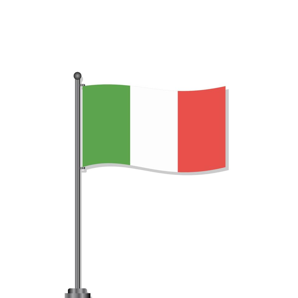 ilustración de la plantilla de la bandera de italia vector