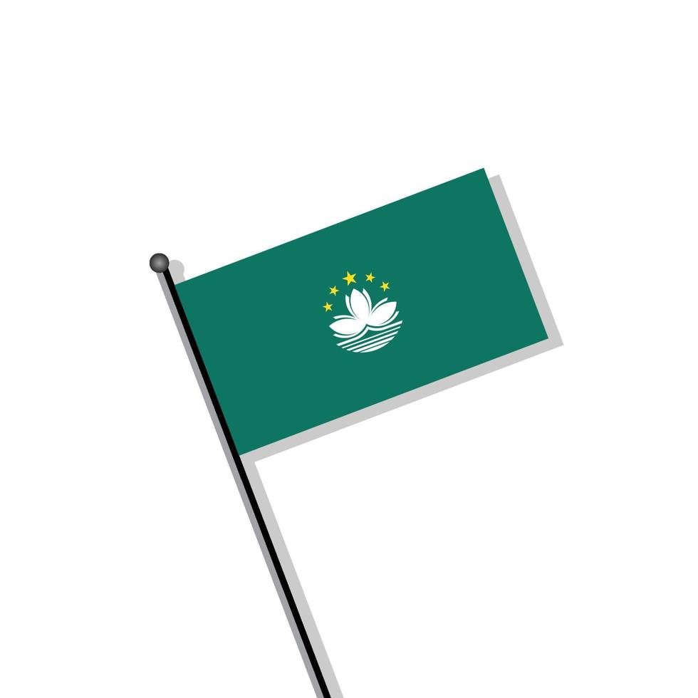 ilustración de la plantilla de la bandera de macao vector