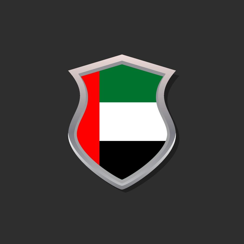 Illustration of Arab Emirates flag Template vector