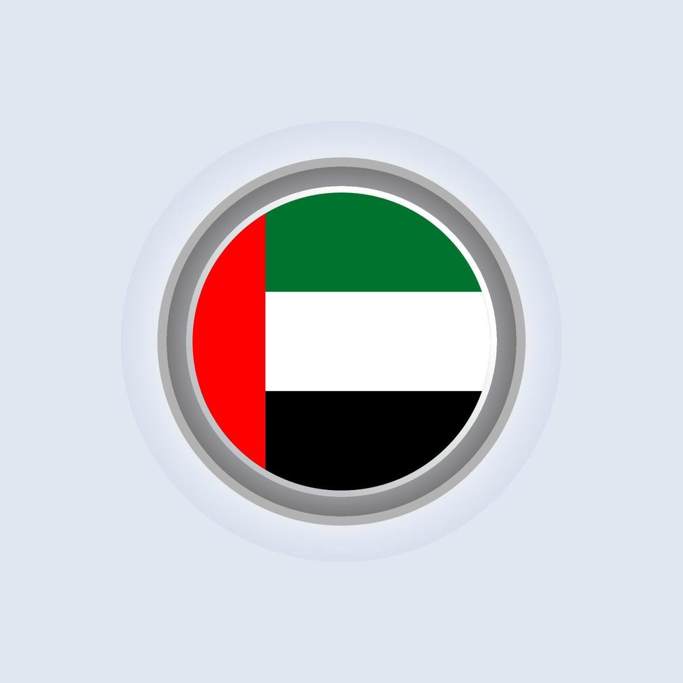 ilustración de la plantilla de la bandera de los emiratos árabes vector