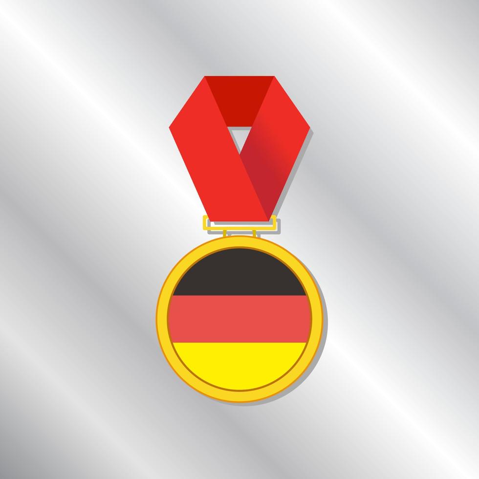 ilustración de la plantilla de la bandera de alemania vector