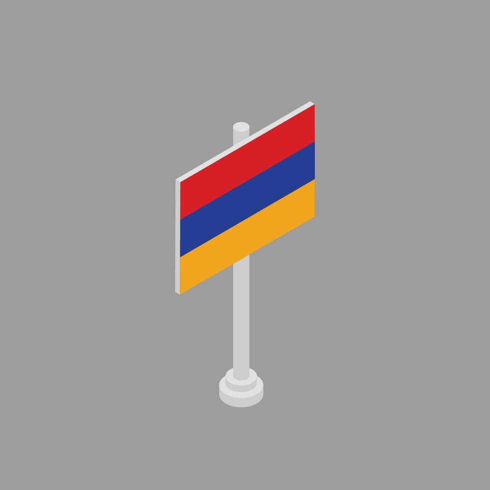 Illustration of Armenia flag Template vector