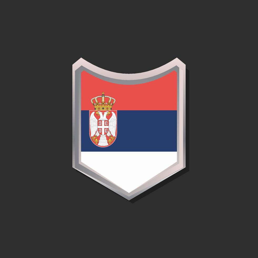 Illustration of Serbia flag Template vector