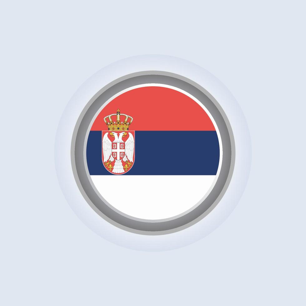 ilustración de la plantilla de la bandera de serbia vector