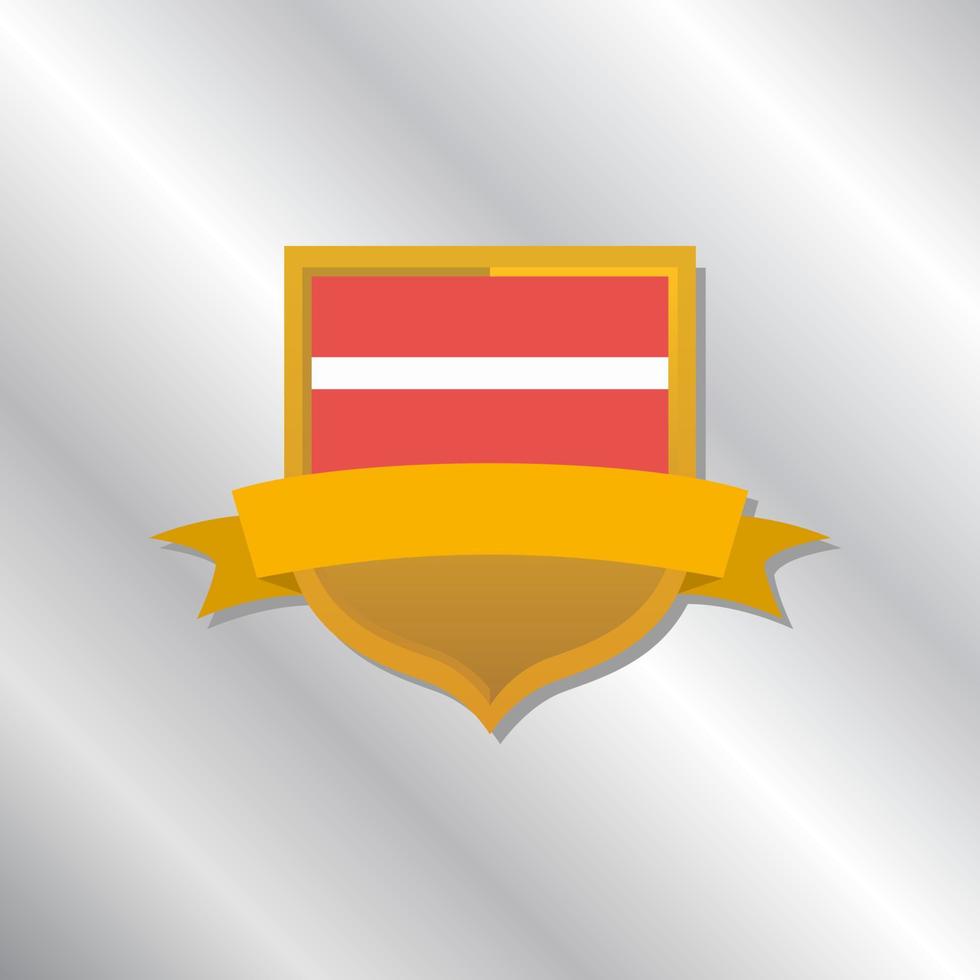 Illustration of Latvia flag Template vector