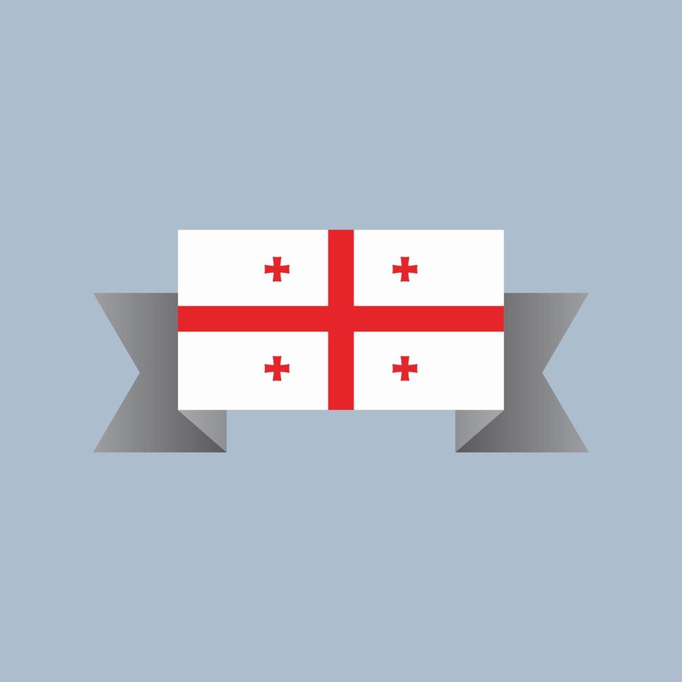 Illustration of Georgia flag Template vector