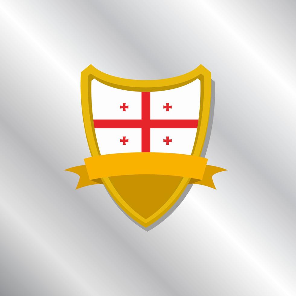 Illustration of Georgia flag Template vector