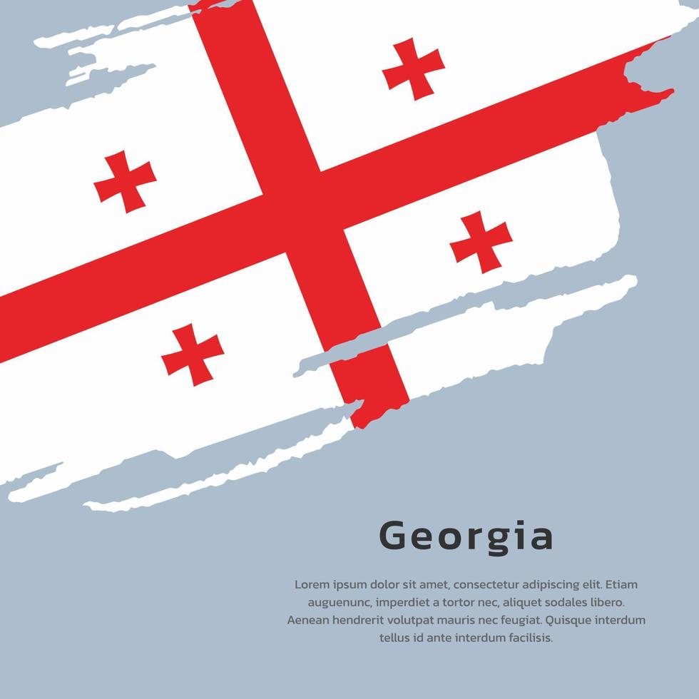 Illustration of Georgia flag Template vector