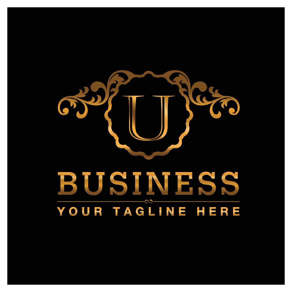 Alphabetic logo design with elegent design and typography vector
