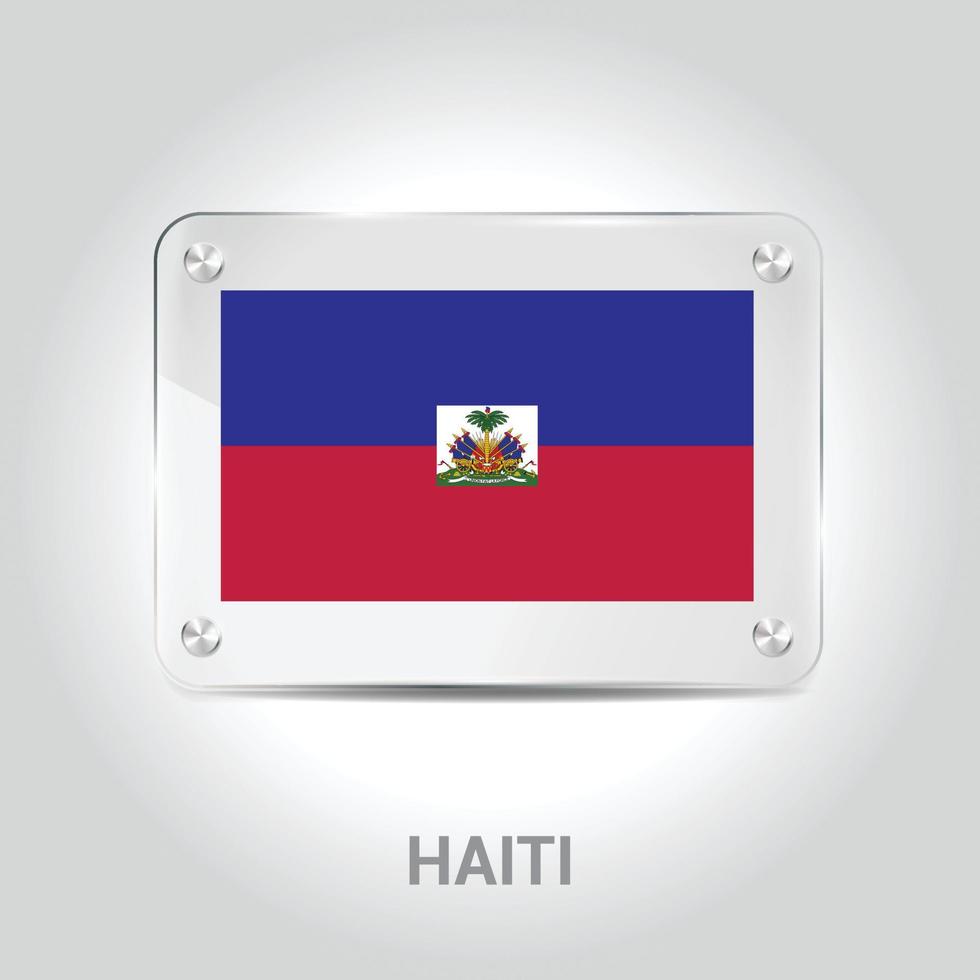 vector de diseño de bandera de haití