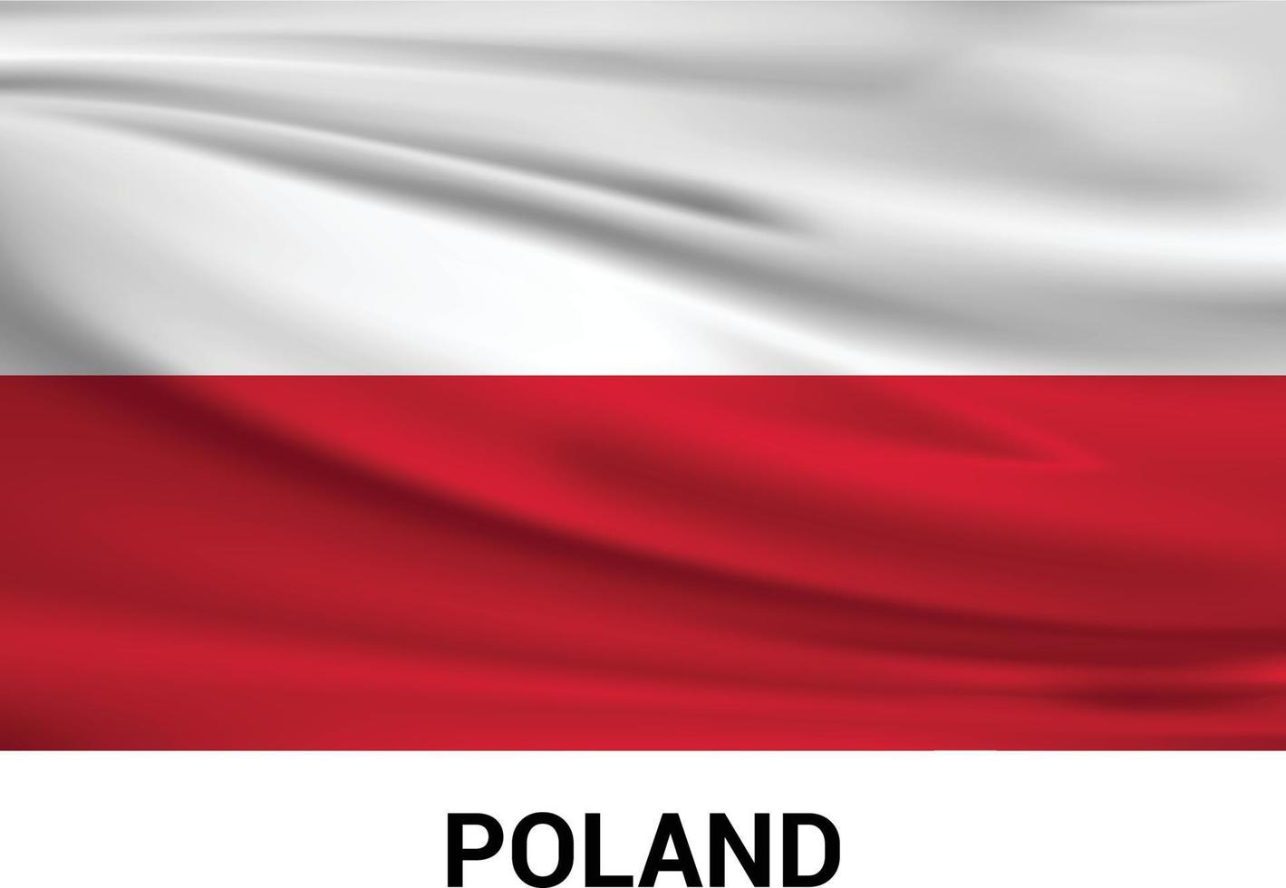 vector de diseño de banderas de polonia