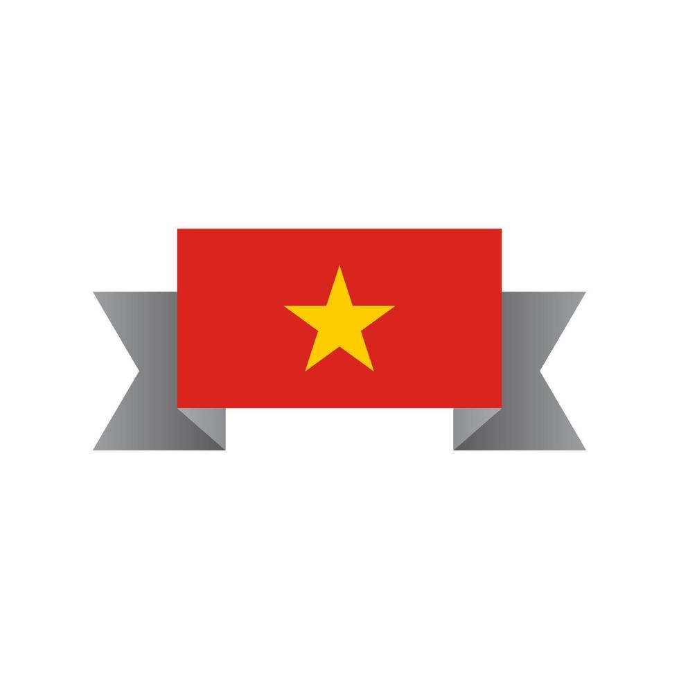 Illustration of Vietnam flag Template vector