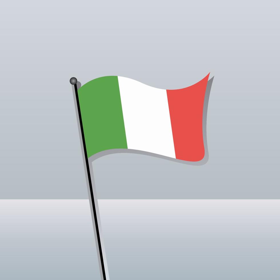 ilustración de la plantilla de la bandera de italia vector