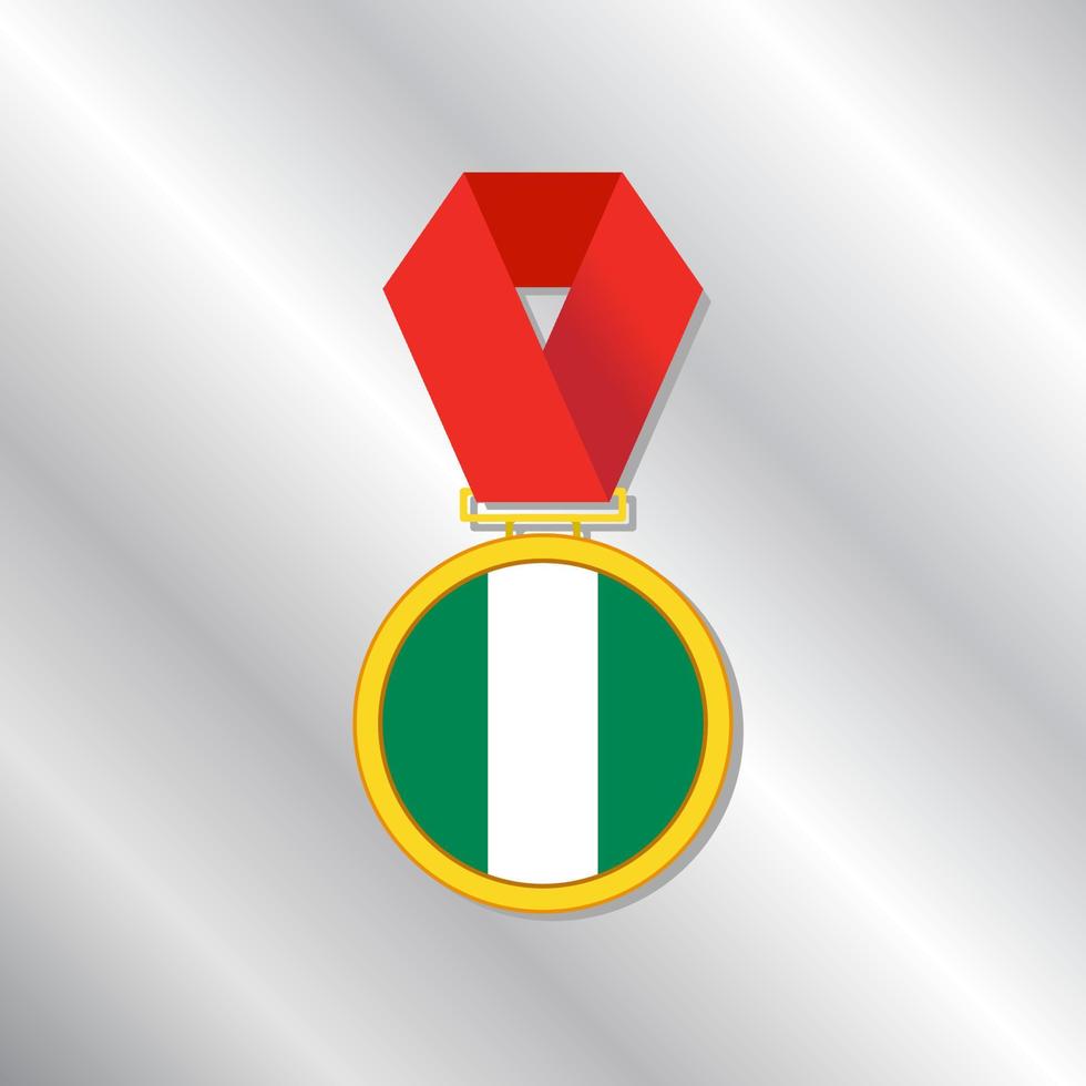 Illustration of Nigeria flag Template vector
