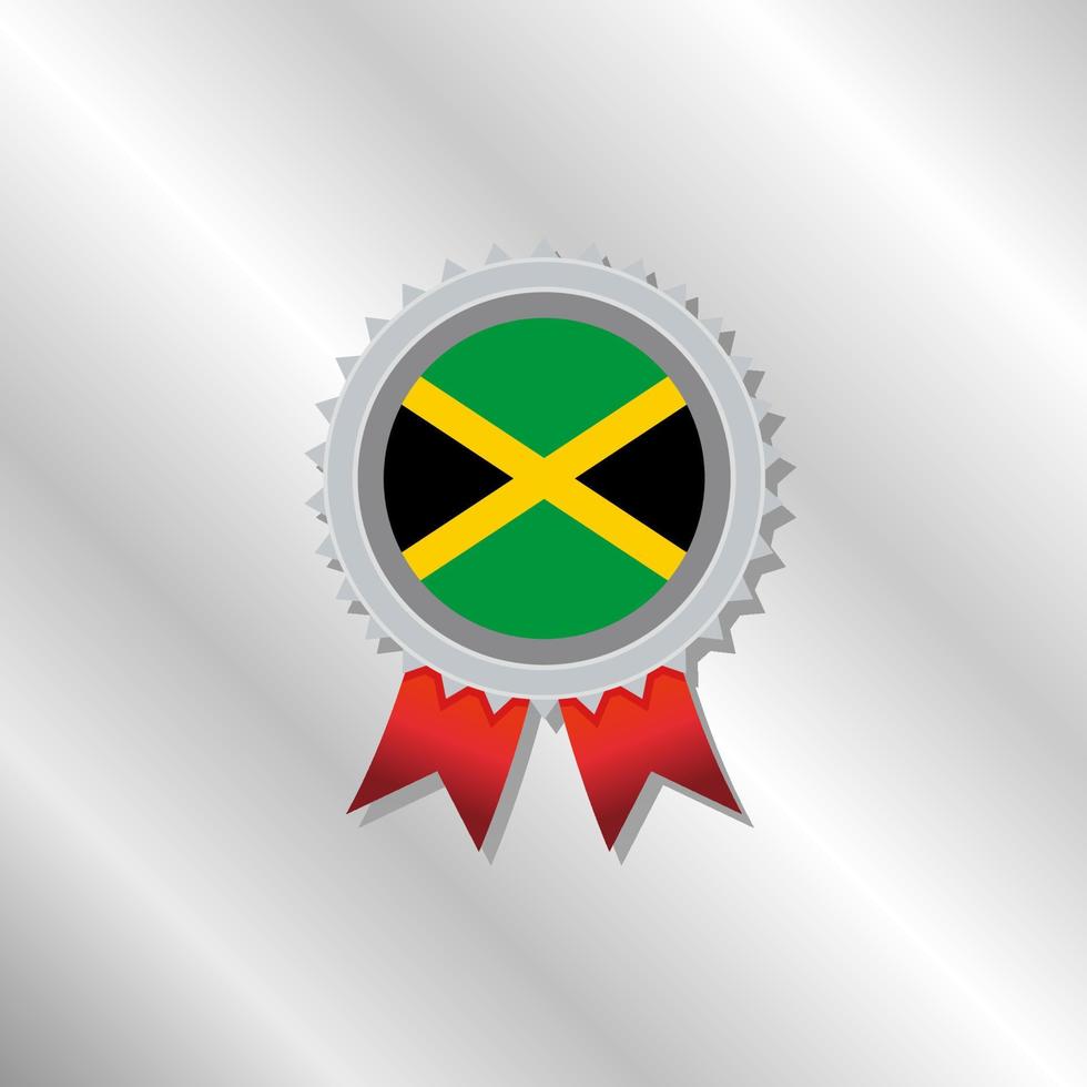 ilustración de la plantilla de la bandera de jamaica vector