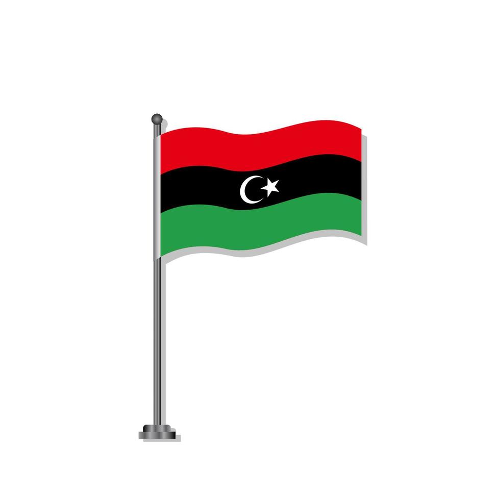 Illustration of Libya flag Template vector