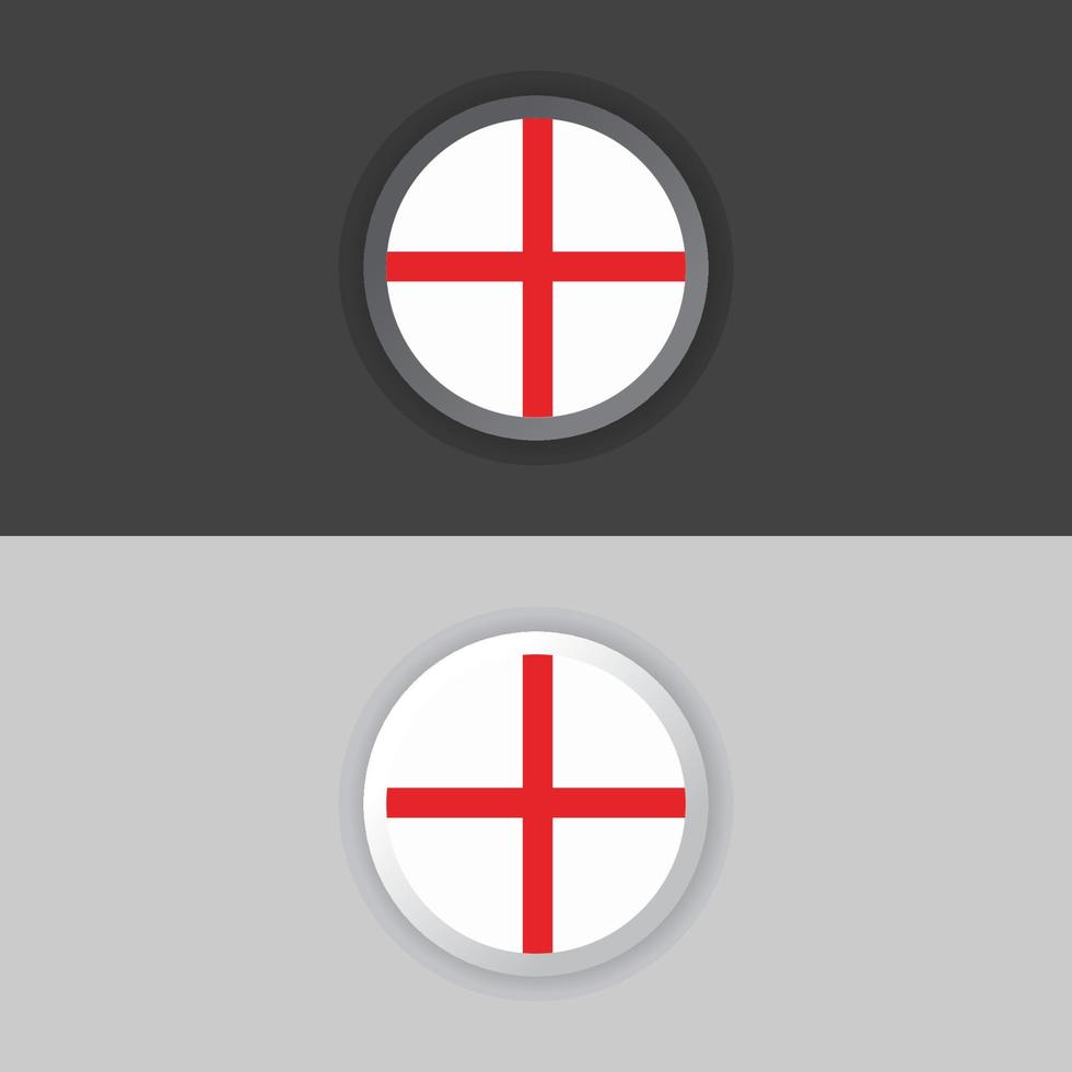 ilustración de la plantilla de la bandera de inglaterra vector