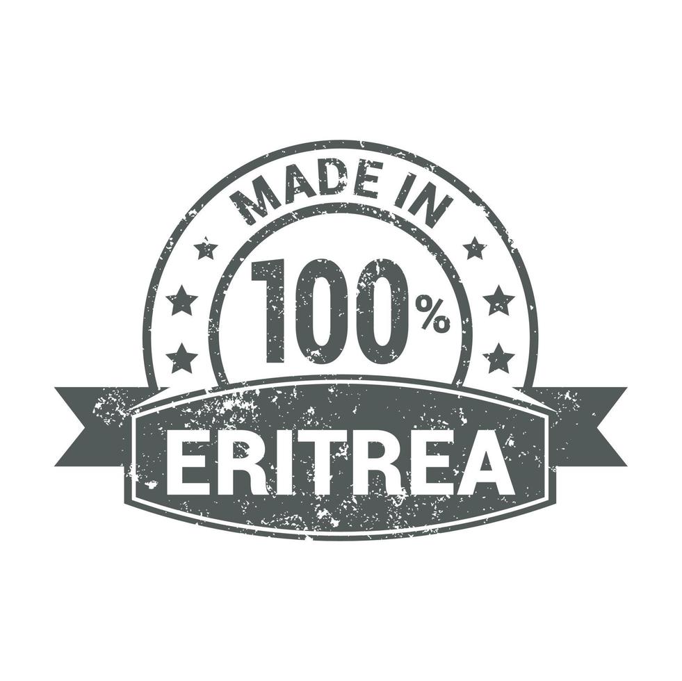 vector de diseño de sello de eritrea