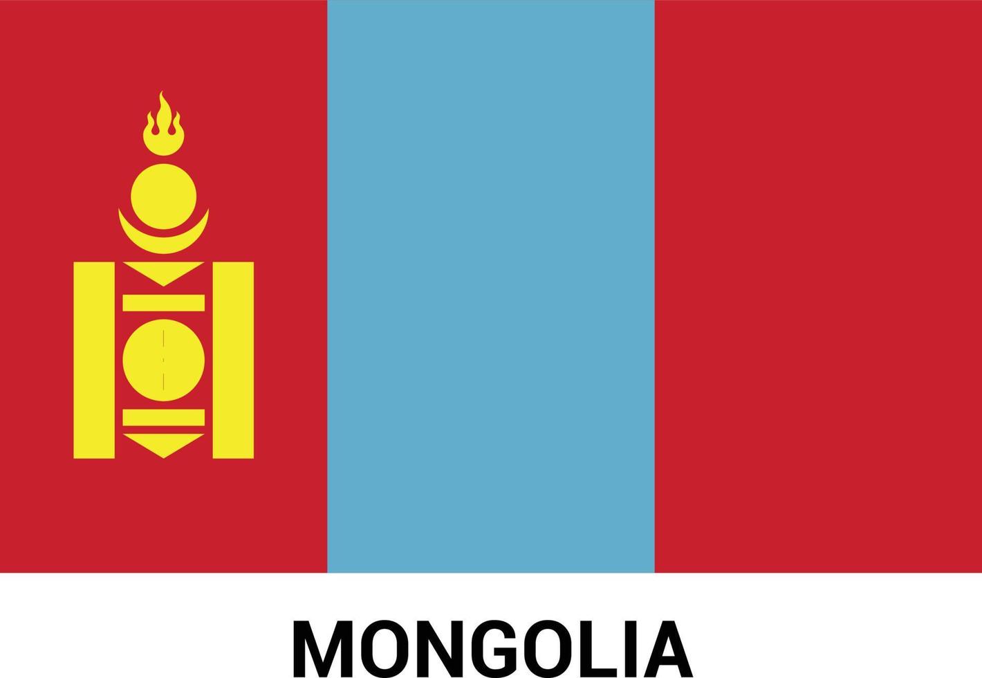 Mongolia flags design vector