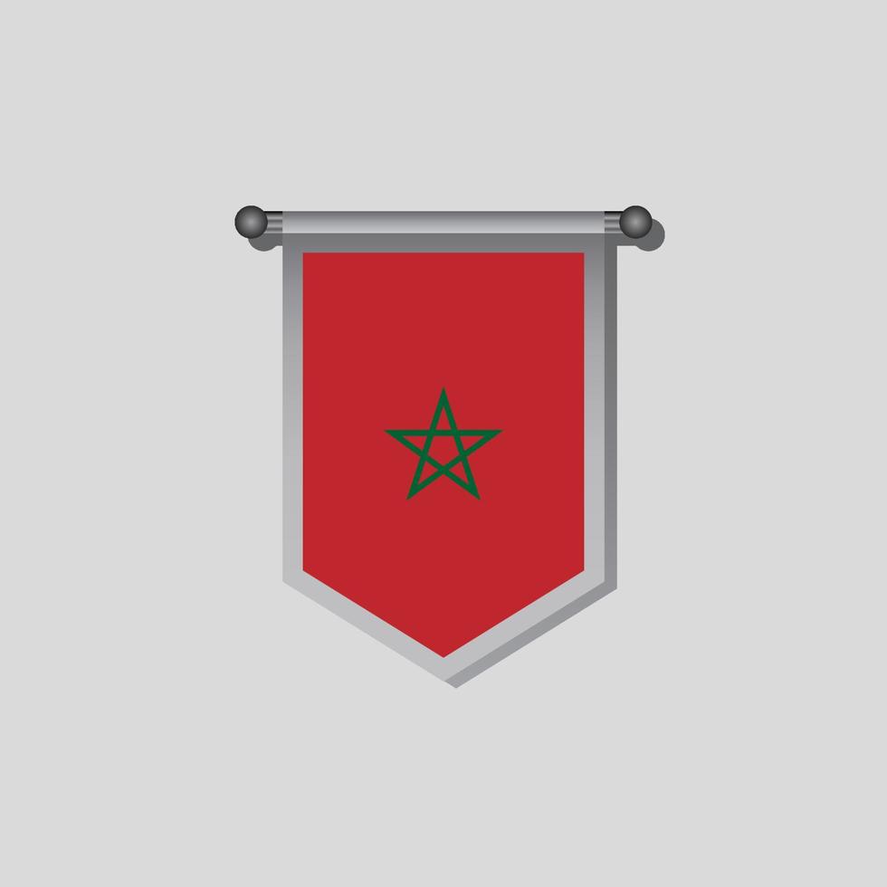 Illustration of Morocco flag Template vector